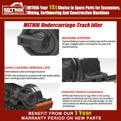 8-12mm Hardness Depth Hitachi Mini Excavator Idler EX60-5 with 2 YEARS After Service