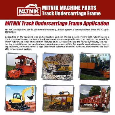 Excavator Undercarriage Parts Customized 6T Rubber Crawler Track Frame for OEM Buyers