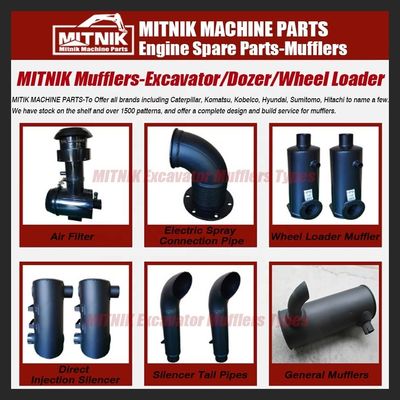 Construction Works E320C Engine Muffler for Top Sale Excavator Accessory OEM Accepted