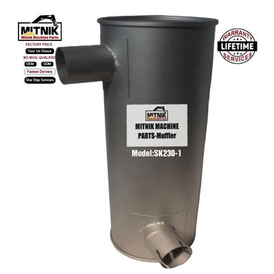 OEM SK230-1 Excavator Digger Exhaust Construction Machinery Parts Silencer Muffler